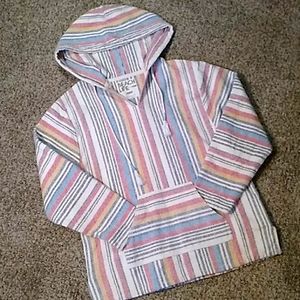 Beach life by la drft striped cotton hoodie